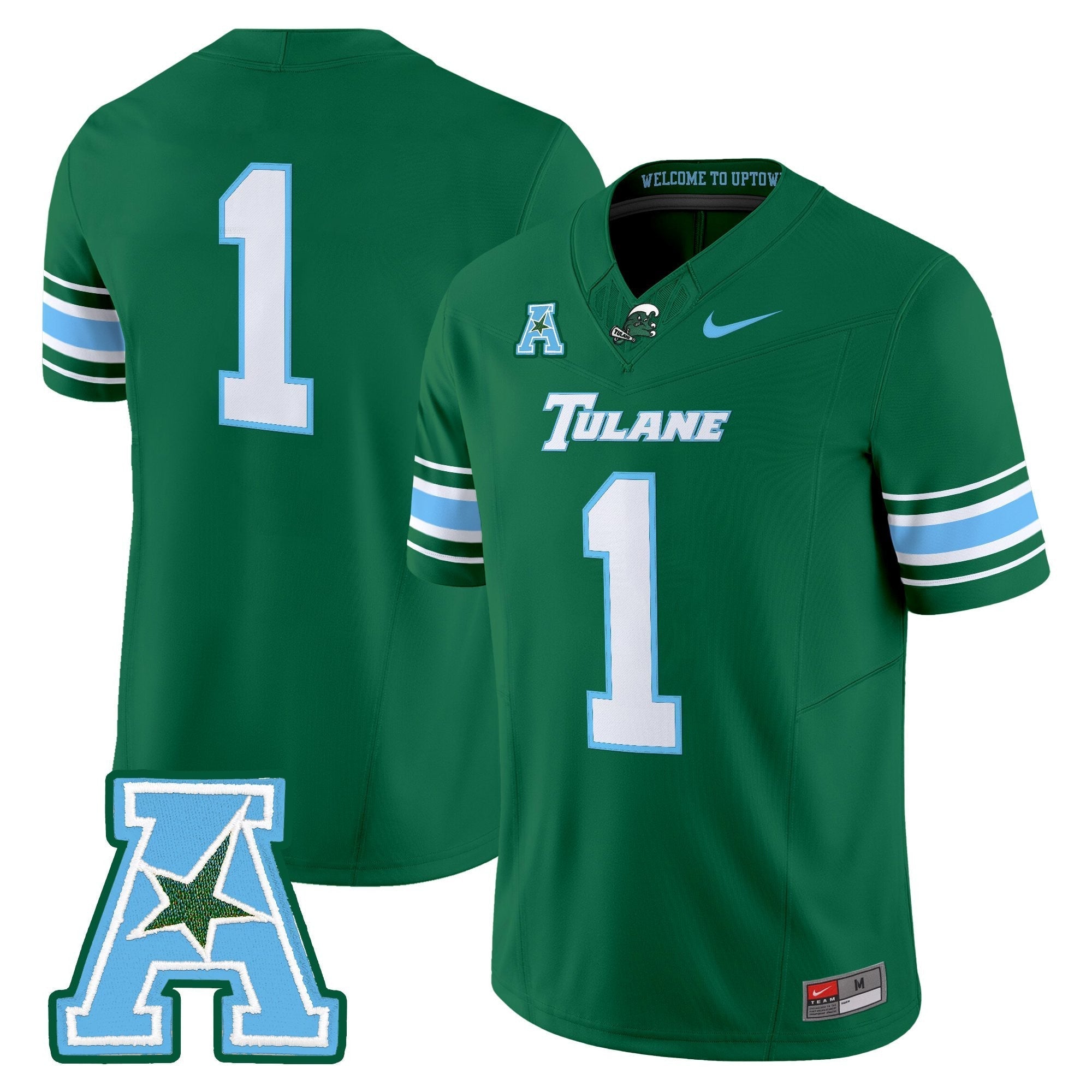 Tulane Green Wave 2025 Vapor Limited Jersey - All Stitched