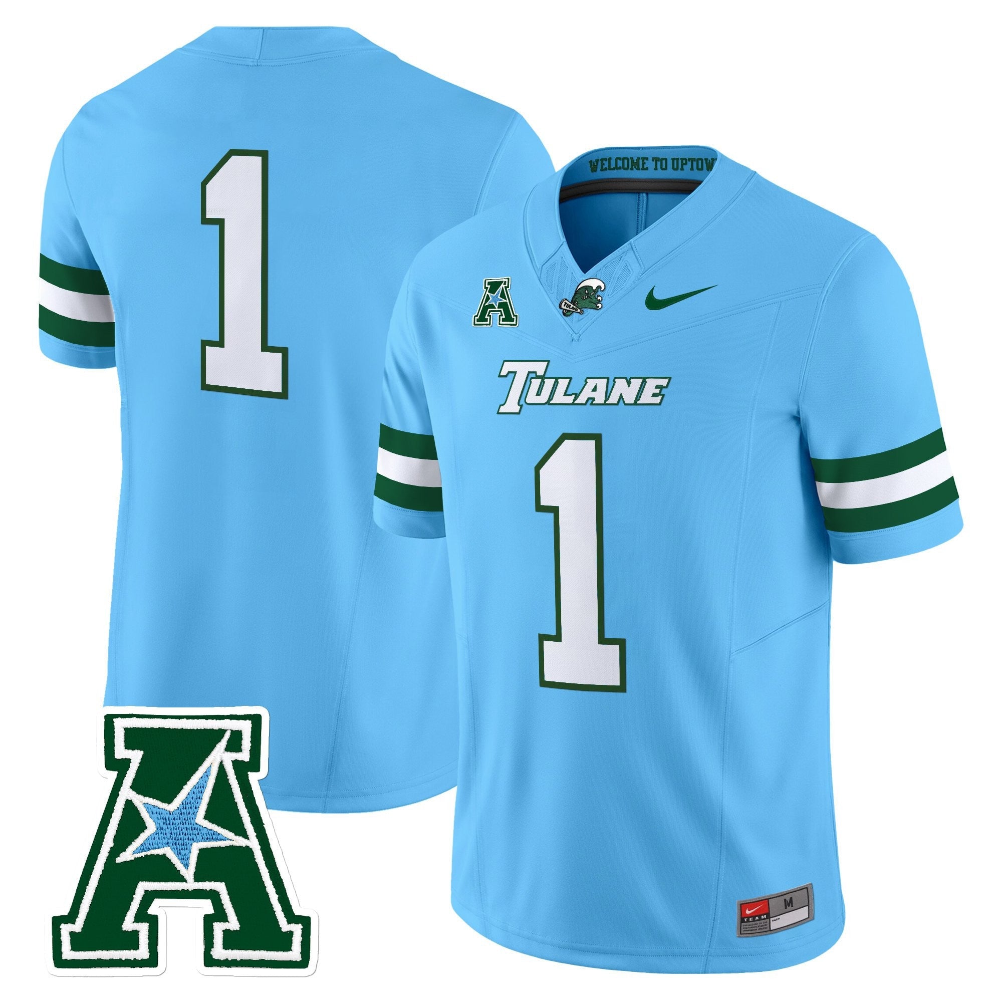 Tulane Green Wave 2025 Vapor Limited Jersey - All Stitched