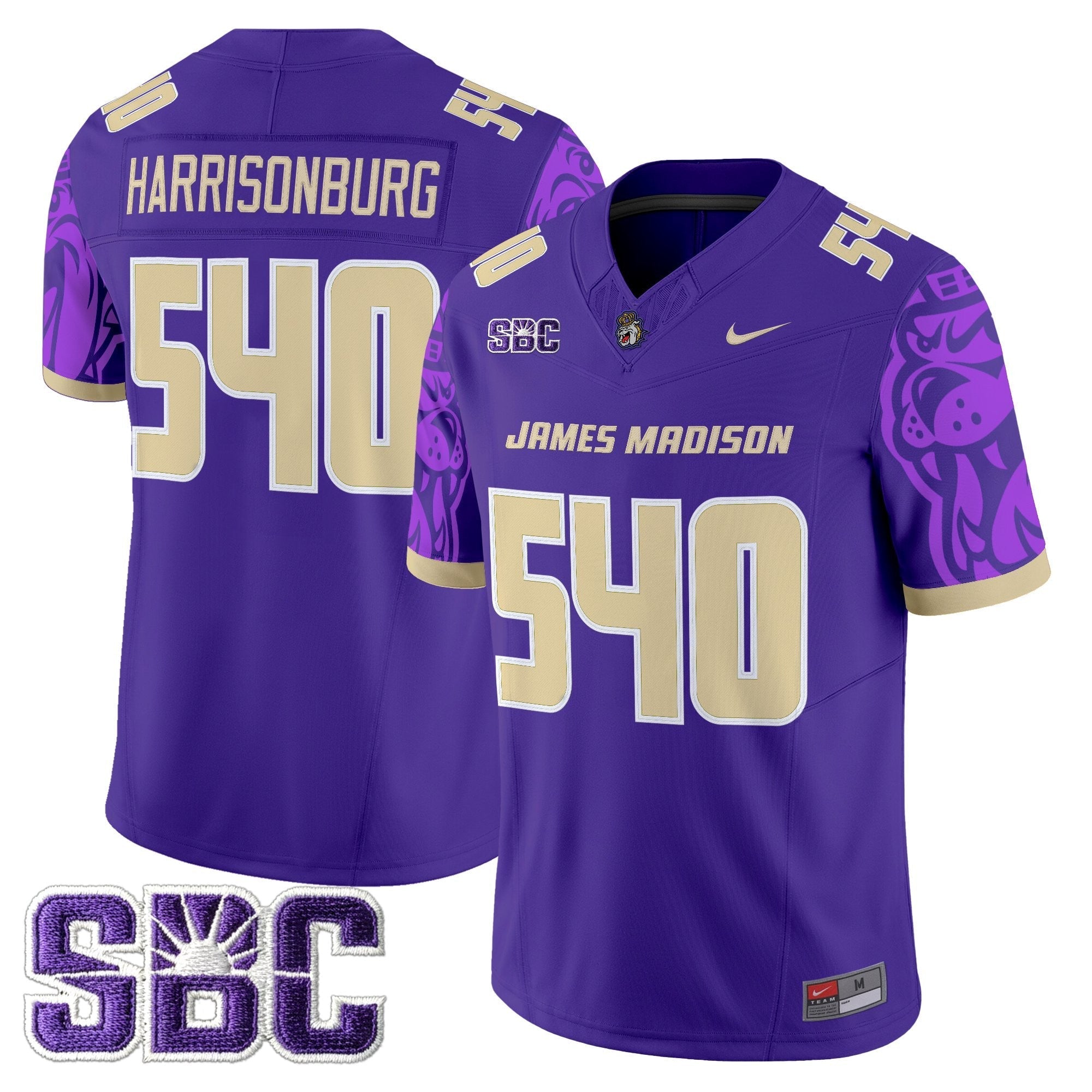 James Madison Dukes 2025 Vapor Limited Jersey V2 - All Stitched