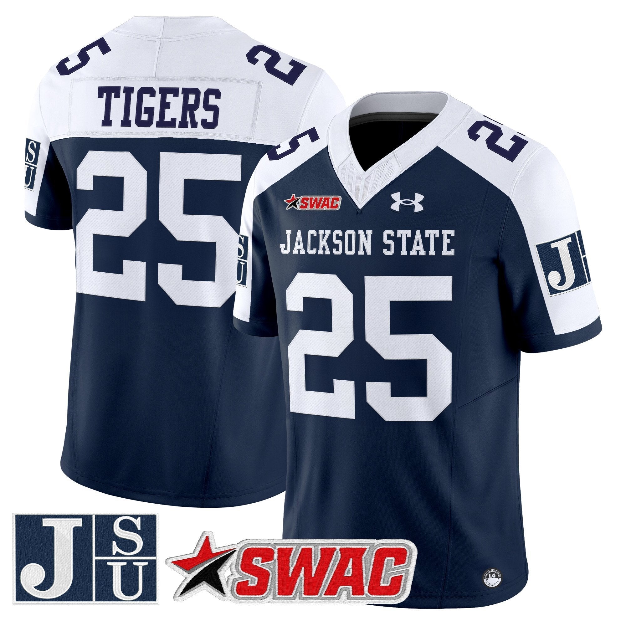 Jackson State Tigers 2025 Vapor Limited Jersey - All Stitched