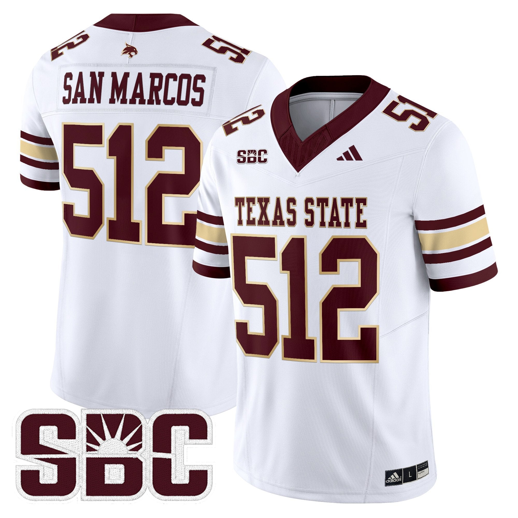 Texas State Bobcats 2025 Vapor Limited Jersey - All Stitched