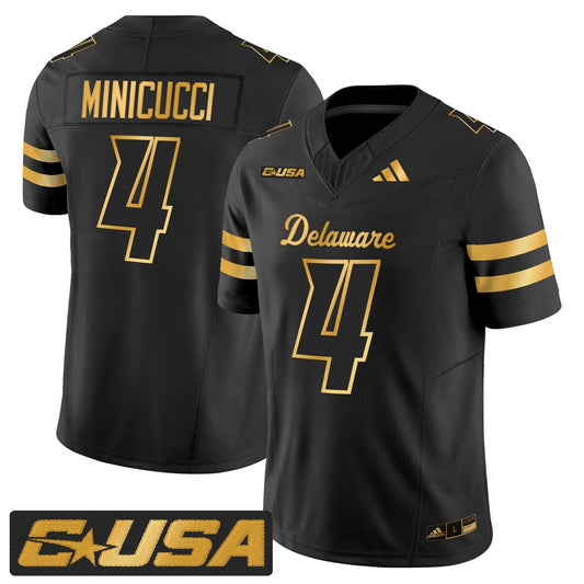 Delaware Blue Hens 2025 Gold Vapor Limited Jersey - All Stitched