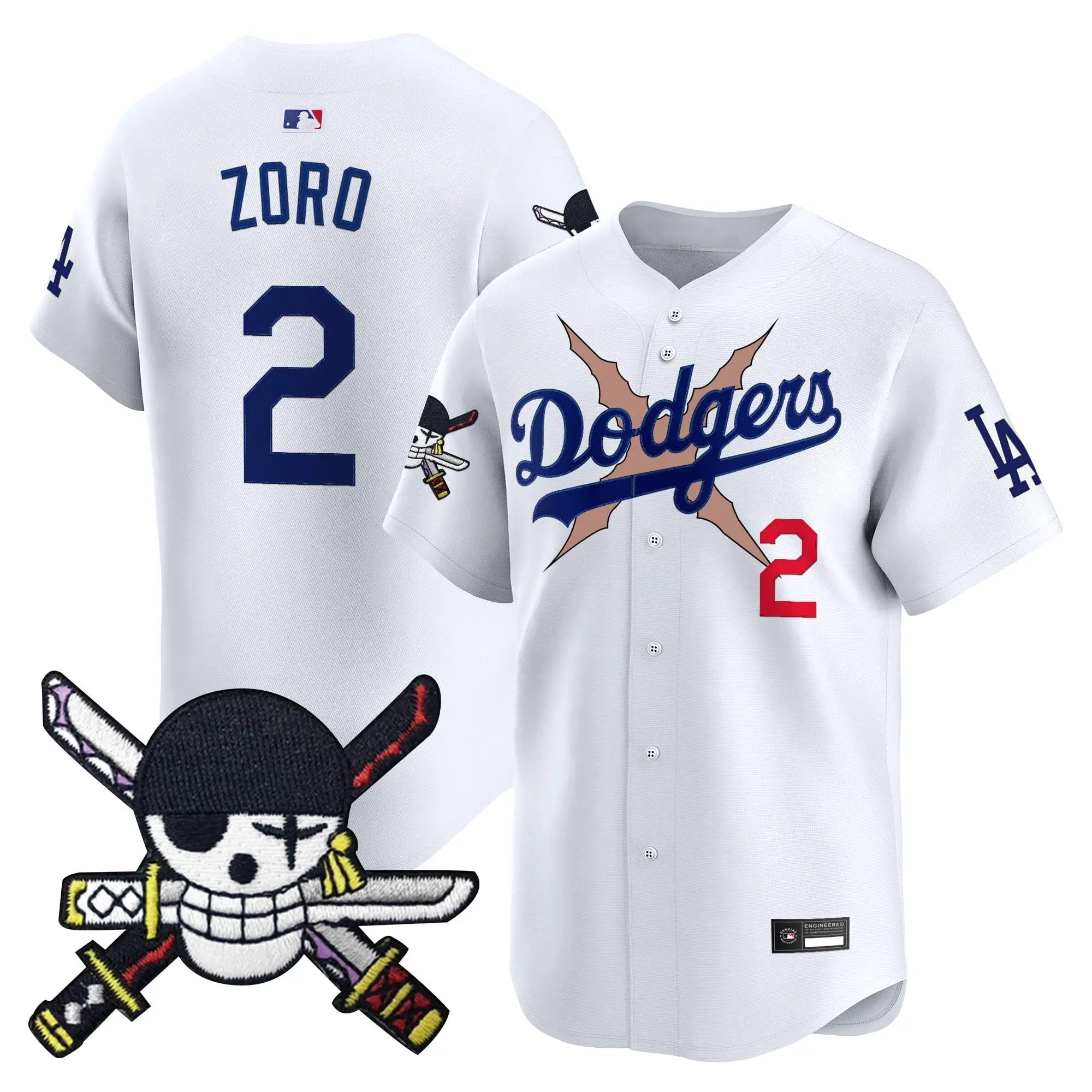 Men Los Angeles Dodgers x  OP Zr Patch Vapor Premier Limited Jersey - Stitched