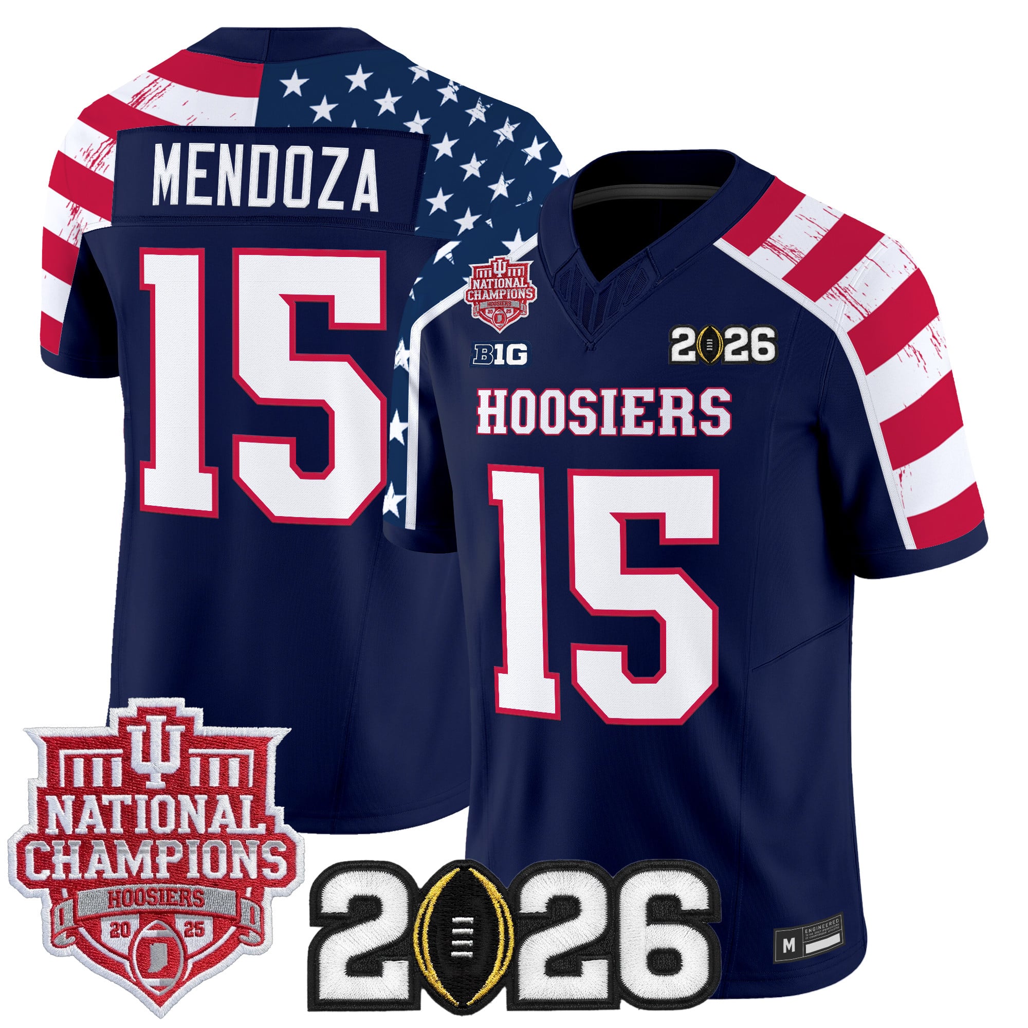 Men Indiana Hoosiers "America 250 Edition" Vapor Limited Jersey - Stitched