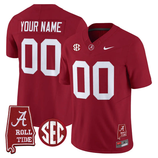 BAMA 2026 Vapor Limited Custom Jersey - Alabama Map - Stitched