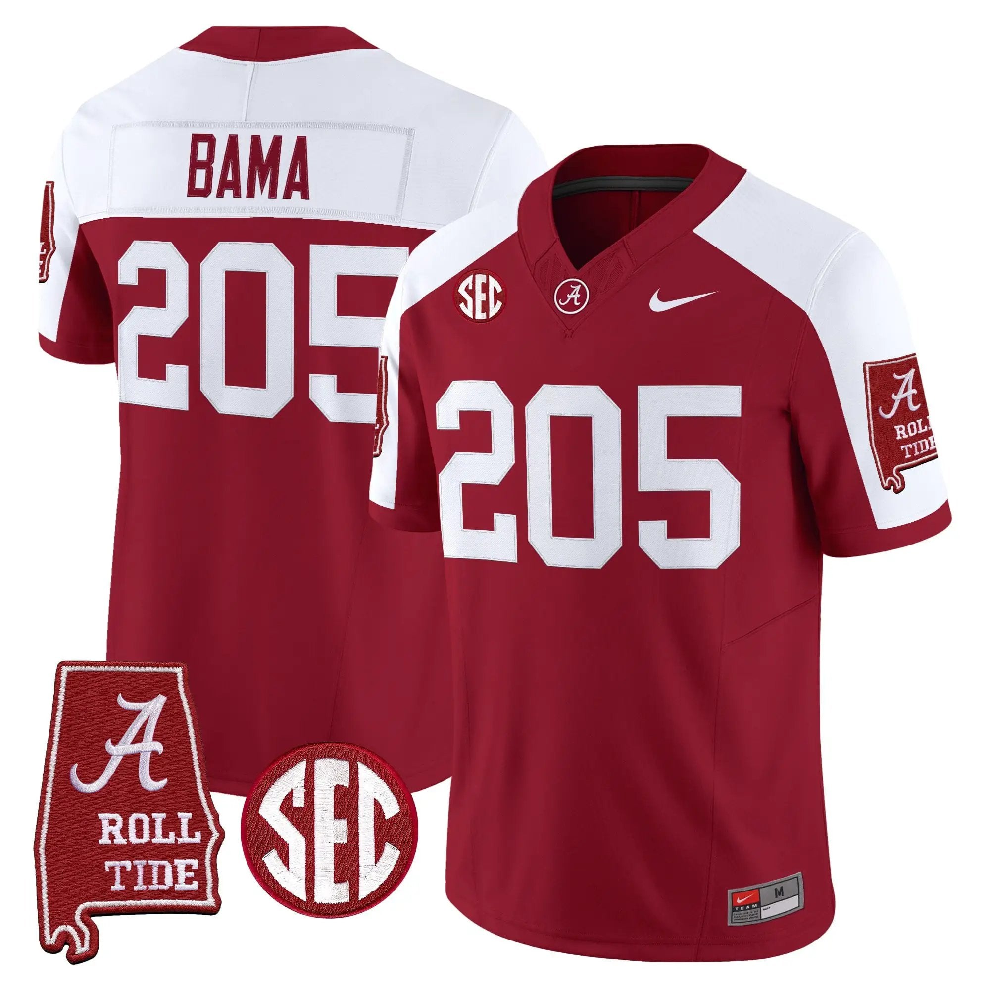 BAMA 2026 Vapor Limited Jersey - Alabama Map - Stitched