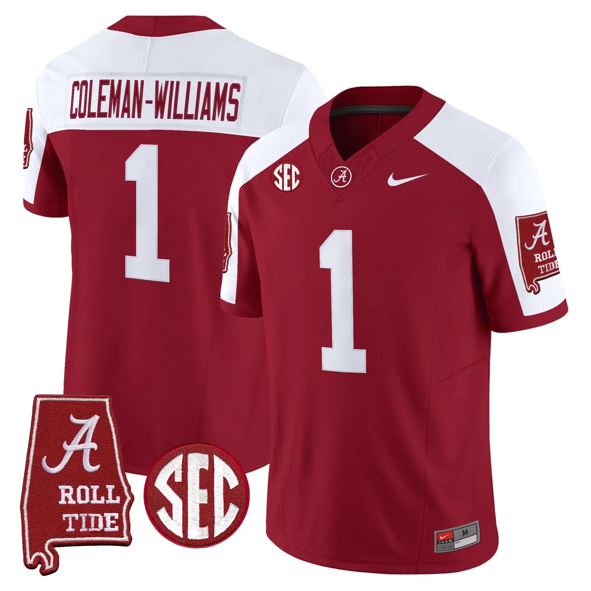 BAMA 2026 Vapor Limited Jersey - Alabama Map - Stitched