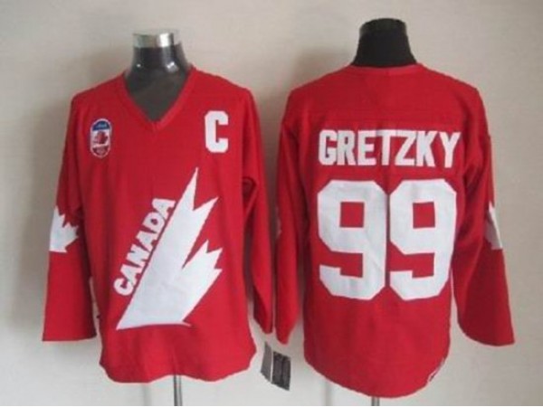 1991 Canada Cup Team Canada #99 Wayne Gretzky CCM Vintage Jersey - Red