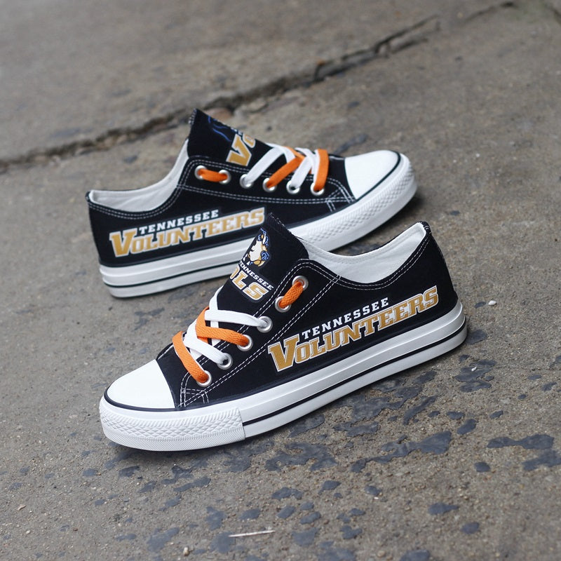 Tennessee Volunteers Limited Print NCAA College Students Low Top Canvas Shoes Sport Sneakers