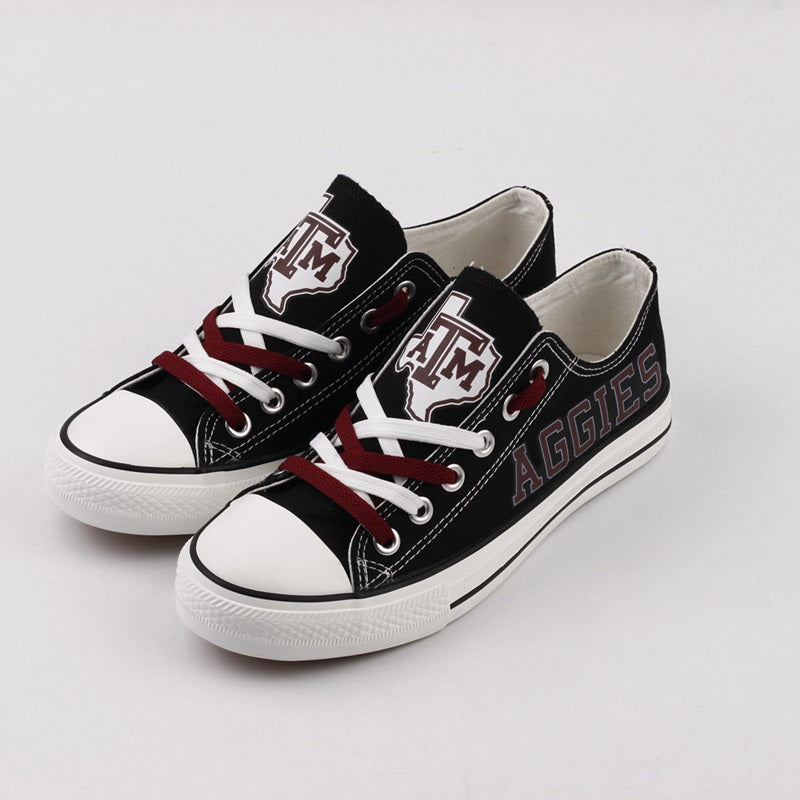 Texas A&M Aggies Limited Print NCAA College Students Low Top Canvas Shoes Sport Sneakers 2