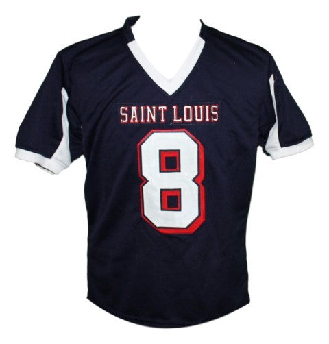 Marcus Mariota #8 Saint Louis High School Football Jersey Navy Blue