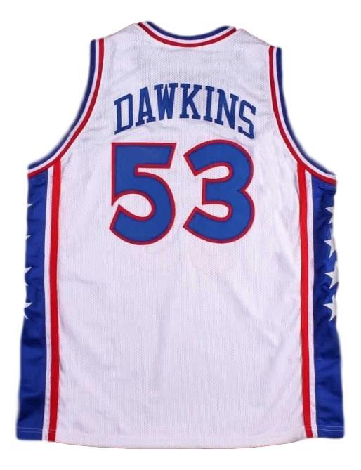 Darryl Dawkins Jersey #53 Philadelphia Basketball Sewn White