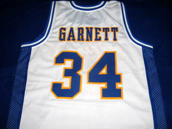 Kevin Garnett Jersey #34 Farragut High School Basketball White