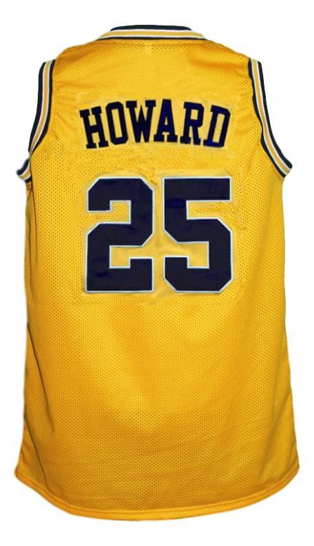 Juwan Howard Jersey #25 Michigan College Basketball New Sewn Yellow