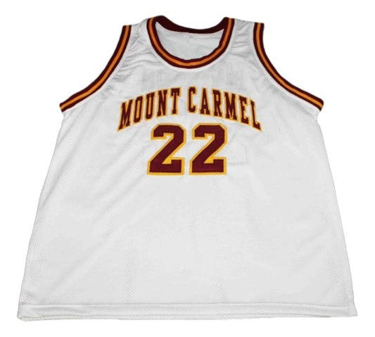 Donovan McNabb Jersey #22 Mount Carmel High School Basketball White