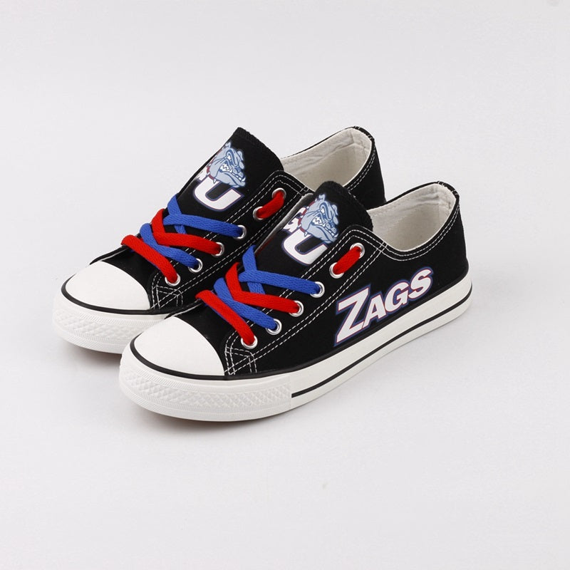 Gonzaga Bulldogs Limited Print NCAA College Students Low Top Canvas Shoes Sport Sneakers