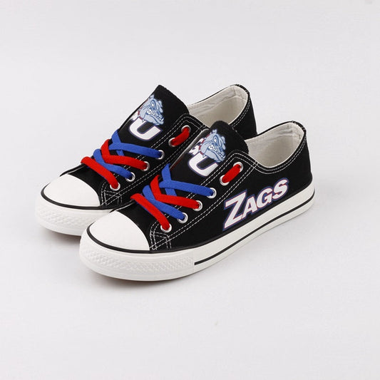 Gonzaga Bulldogs Limited Print NCAA College Students Low Top Canvas Shoes Sport Sneakers