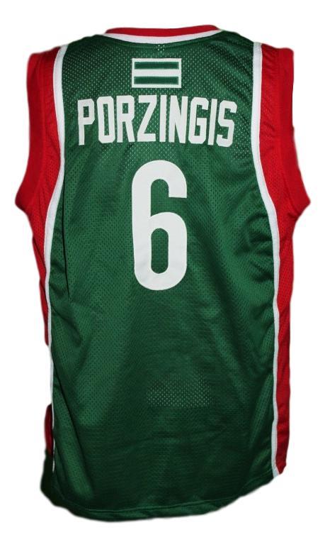 Kristaps Porzingis Jersey #6 Sevilla Baloncesto Basketball New Green