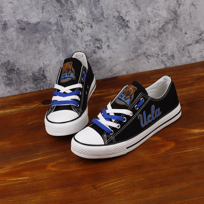 UCLA Bruins Limited Print NCAA College Students Low Top Canvas Shoes Sport Sneakers