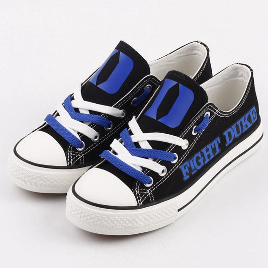 Duke Blue Devils Limited Print NCAA College Students Low Top Canvas Shoes Sport Sneakers 2