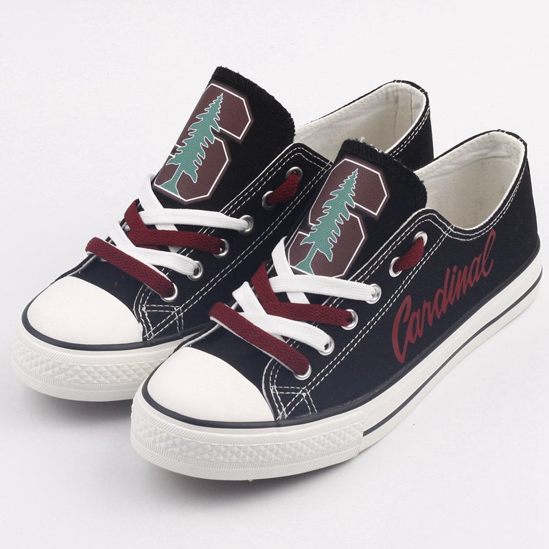 Stanford Cardinal Limited Print NCAA College Students Low Top Canvas Shoes Sport Sneakers