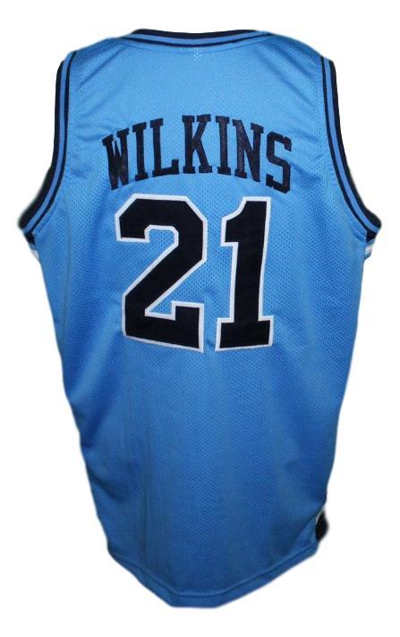 Dominique Wilkins Jersey #21 Pam Pack High School Basketball Blue