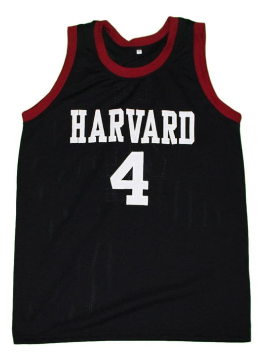 Eremy Lin Jersey #4 Harvard Basketball Black