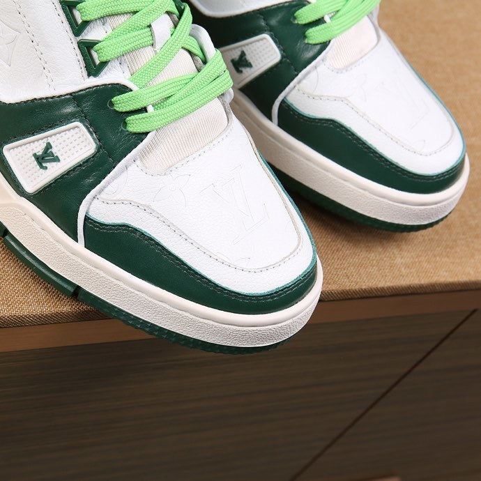 Luxury Virgil Trainer Sneakers Shoes Signature Green