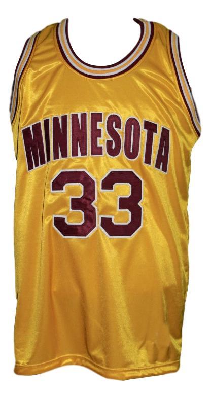 Eric Harris Jersey #33 Custom Minnesota College Basketball Yellow