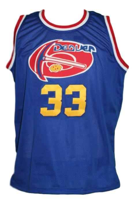 David Thompson Jersey #33 Denver Aba Retro Basketball New Sewn Blue
