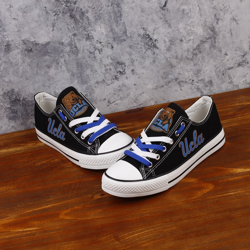 UCLA Bruins Limited Print NCAA College Students Low Top Canvas Shoes Sport Sneakers