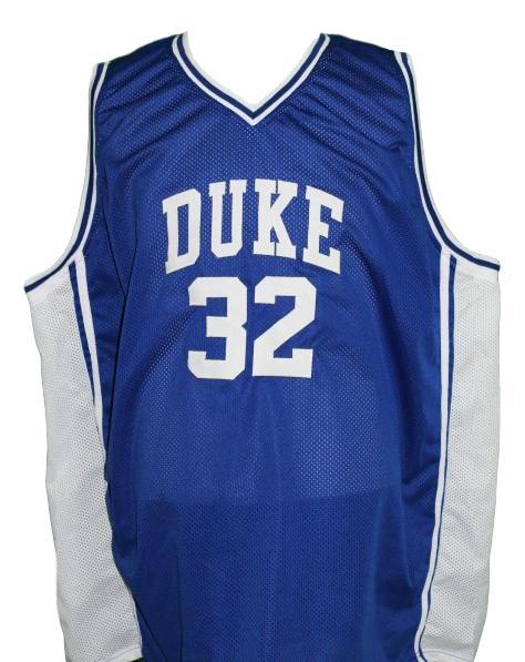 Christian Laettner Jersey #32 Duke College Basketball Sewn Blue