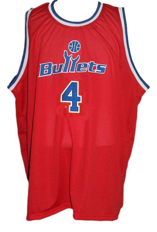 Chris Webber Jersey #4 Washington Retro Basketball Sewn Red