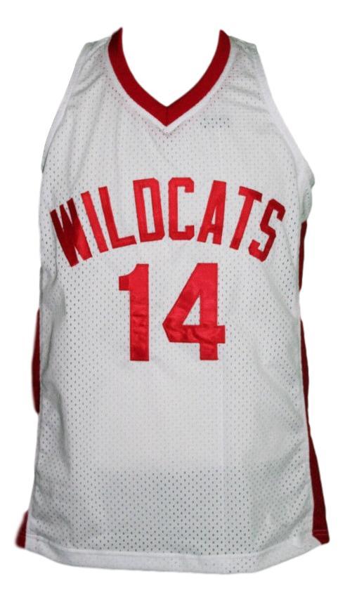 Troy Bolton Jersey #14 Wildcats High School Musical Zac Efron Basketball White