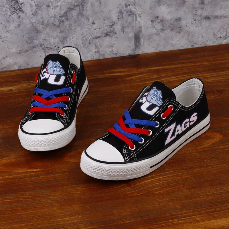 Gonzaga Bulldogs Limited Print NCAA College Students Low Top Canvas Shoes Sport Sneakers