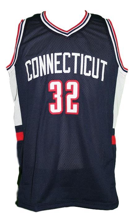 Daniel Hamilton Jersey #32 College Basketball Sewn Navy Blue