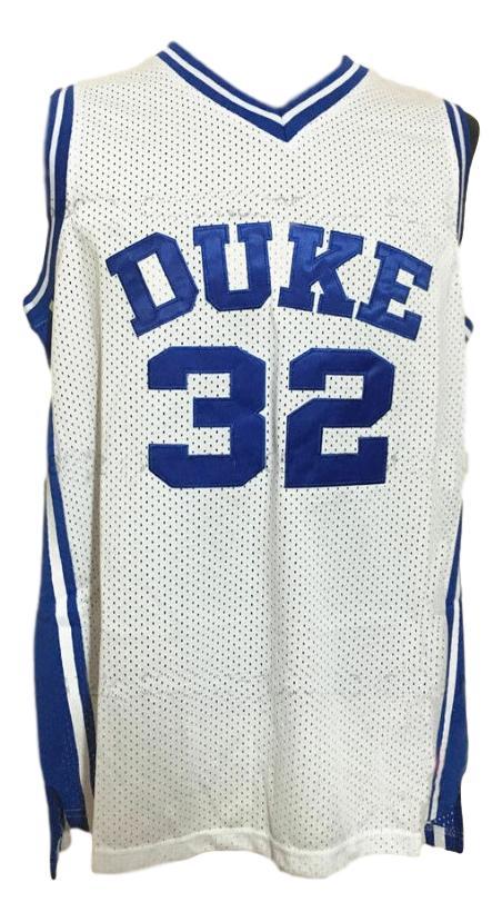 Christian Laettner Jersey #32 Duke College Basketball Sewn White