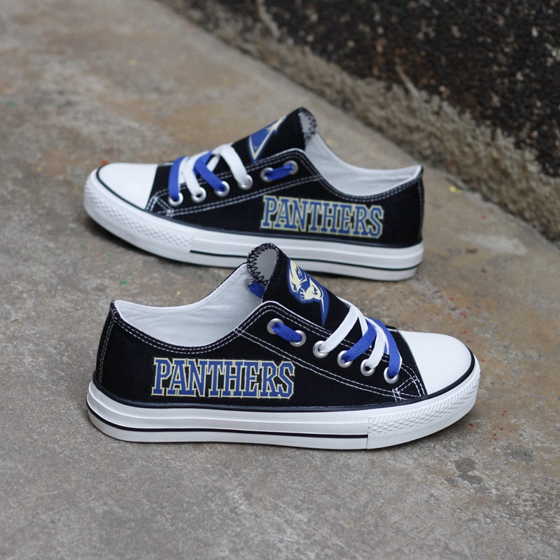 Pittsburgh Panthers Limited Print NCAA College Students Low Top Canvas Shoes Sport Sneakers 1