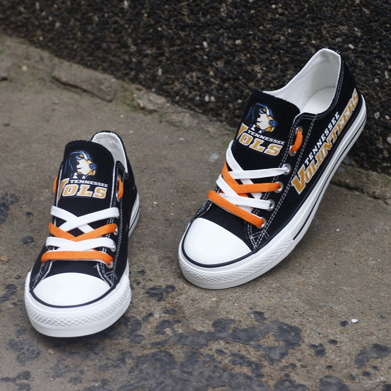 Tennessee Volunteers Limited Print NCAA College Students Low Top Canvas Shoes Sport Sneakers