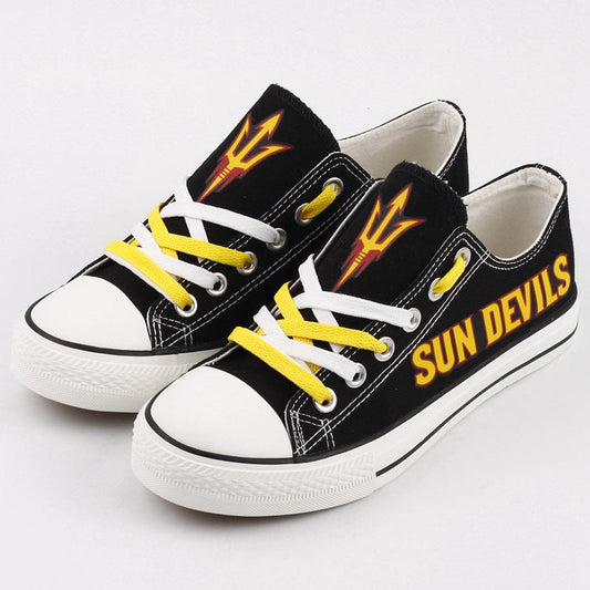 Arizona State Sun Devils Limited Print NCAA College Students Low Top Canvas Shoes Sport Sneakers