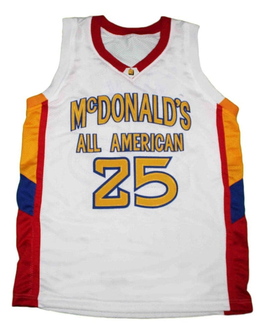 Derrick Rose Jersey #25 Mcdonald's All American College Basketball White
