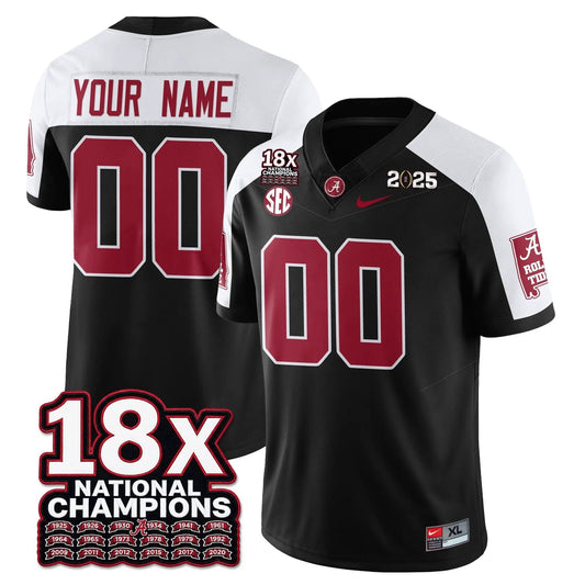 Custom Alabama Crimson Tide 18x-Time National Champions Vapor Limited Football Jersey