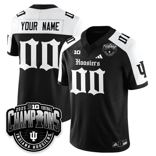 Indiana Hoosiers Gothic Vapor Limited Football Custom Jersey - Big 10 Champions