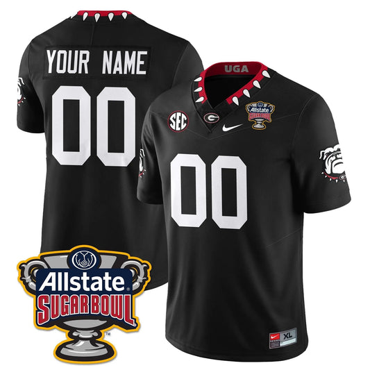 Custom  University of Georgia  Vapor Limited Football Jersey - Sugar Bowl