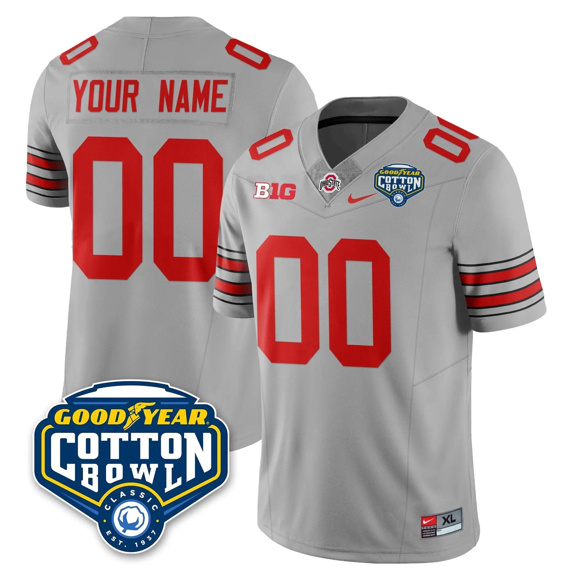 Men Ohio State Buckeyes Football Vapor Limited Jersey - Cotton Bowl