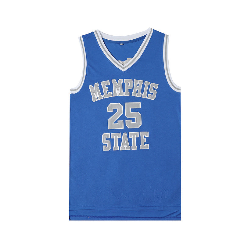 Memphis Grizzlies #25 Chandler Parsons Movie Basketball Jersey Blue