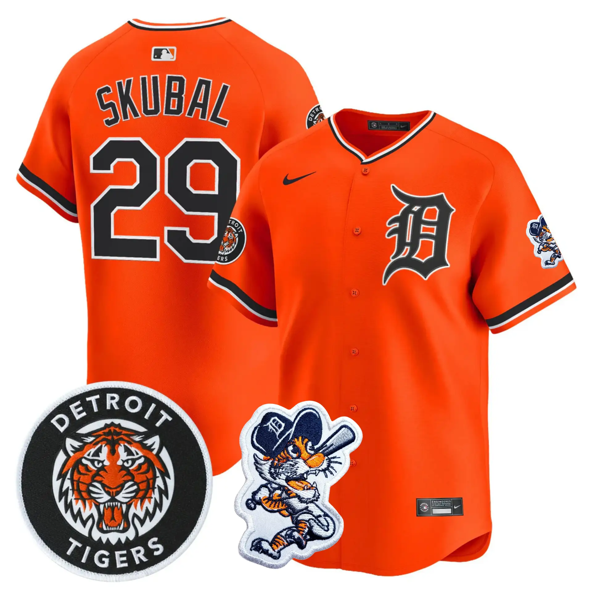 Men Detroit Tigers 2026 Paws Patch Alternate Vapor Premier Limited Jersey - All Stitched