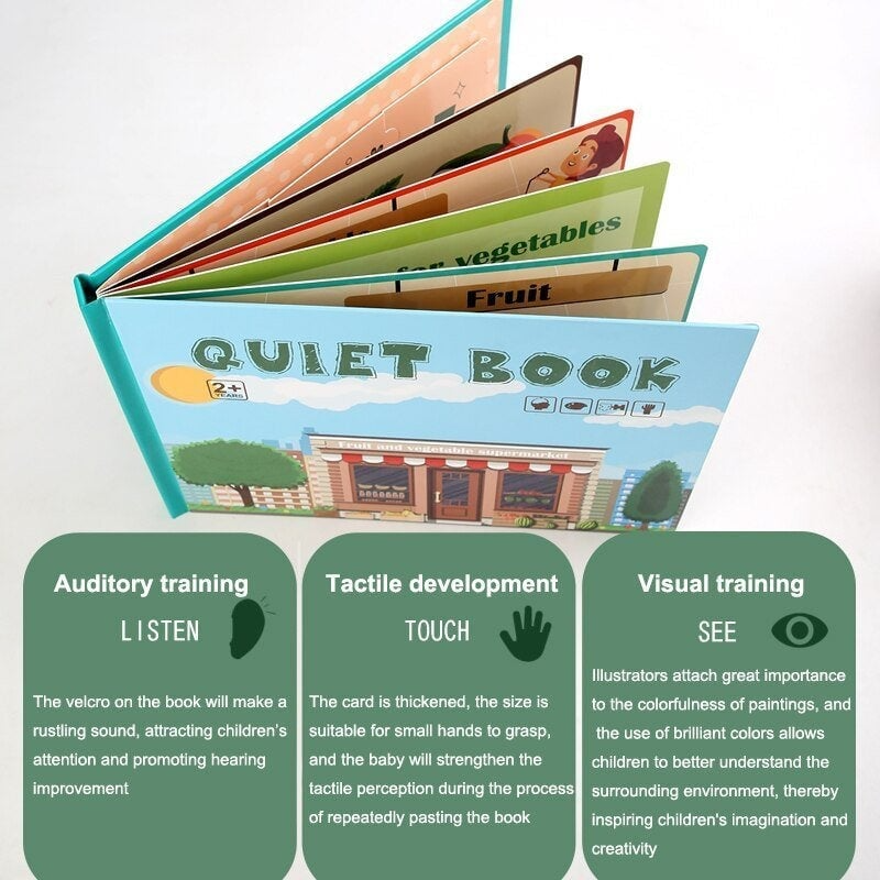Montessori Busy Book for Kids to Develop Learning Skills
