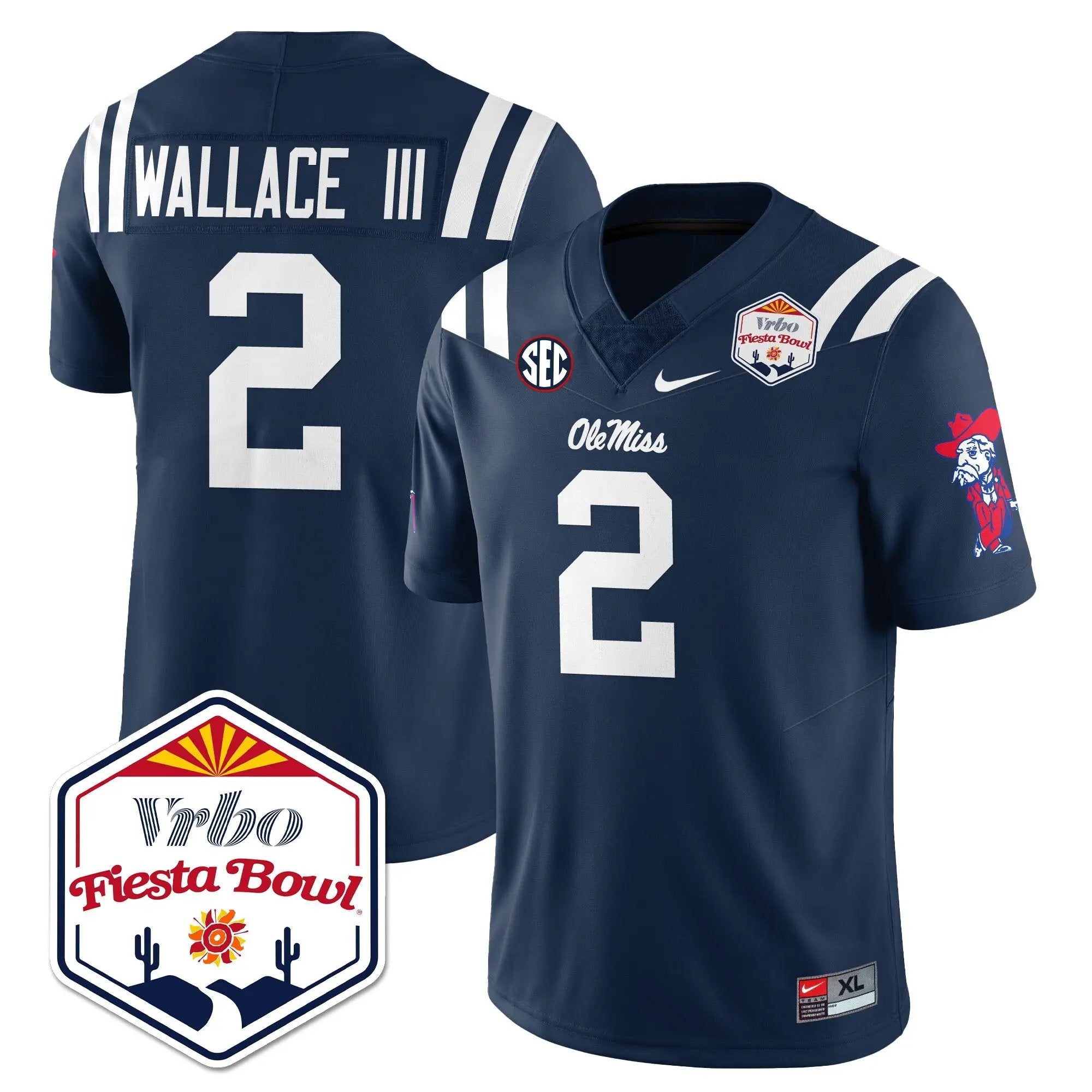 Men Ole Miss Rebels Football Vapor Limited Jersey - Vrbo Fiesta Bowl