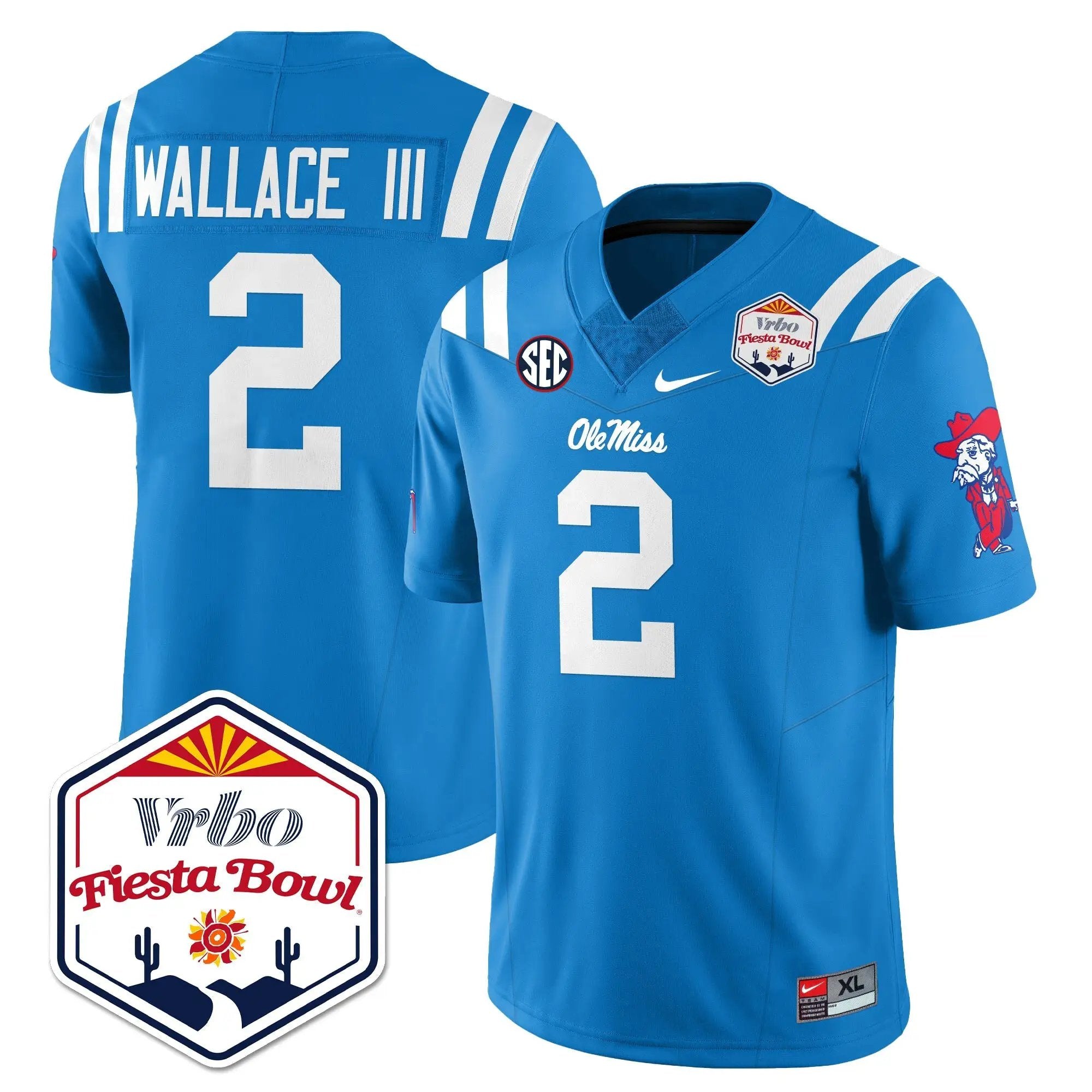 Men Ole Miss Rebels Football Vapor Limited Jersey - Vrbo Fiesta Bowl